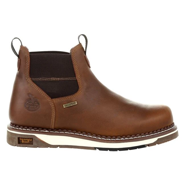 Men's Georgia Wedge Chelsea Waterproof Work Boots - Image 6