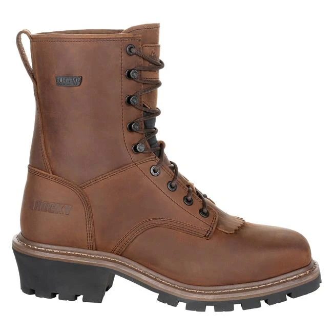 Men's Rocky Square Toe Logger Composite Toe Waterproof Boots - Image 6