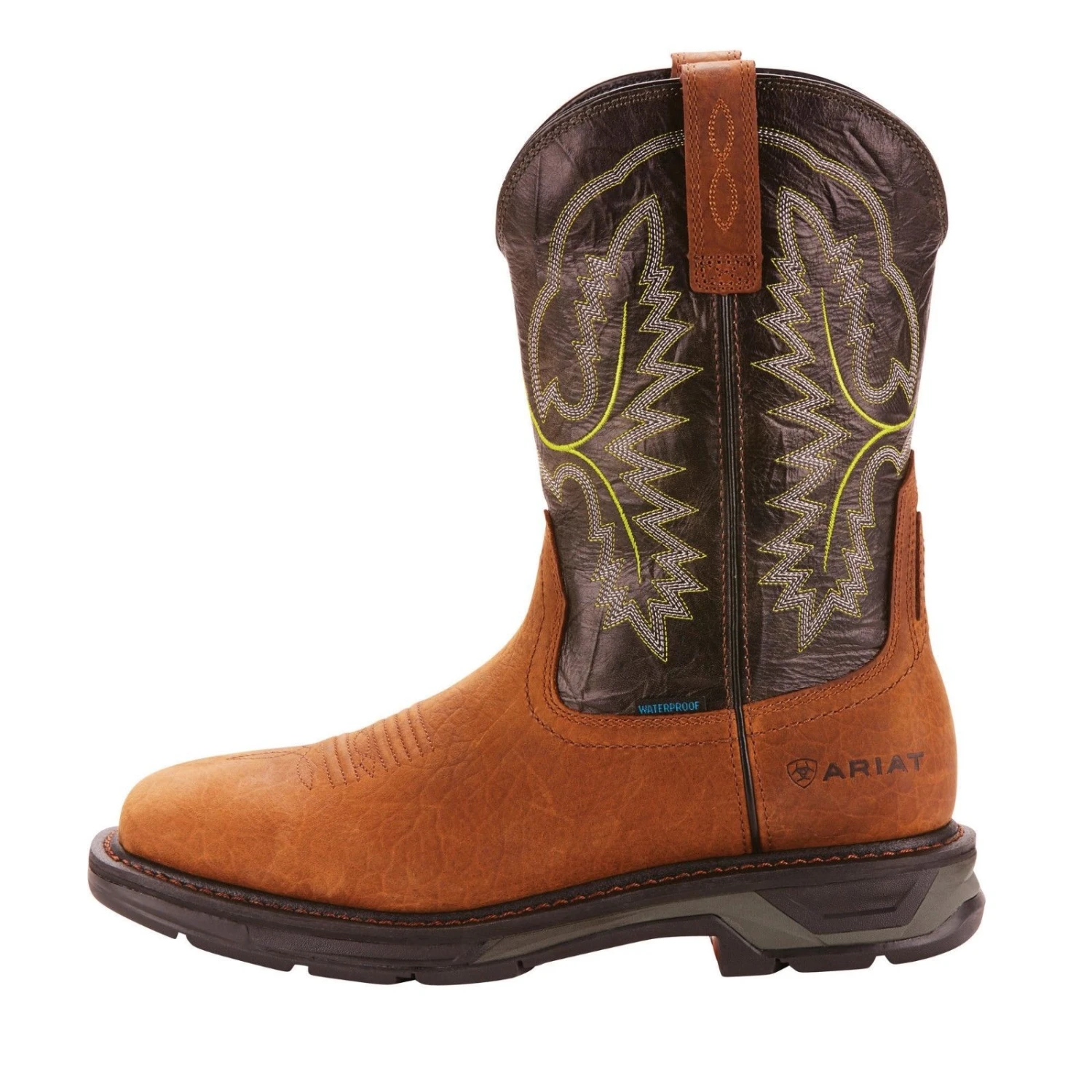 Ariat® Men's Workhog XT Bark/Forest H2O Square Toe Boots 10024971 - Image 3