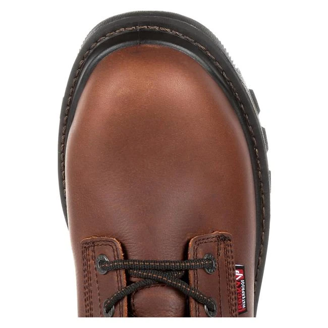 Men's Rocky 6" Rams Horn Work Waterproof Boots - Image 7