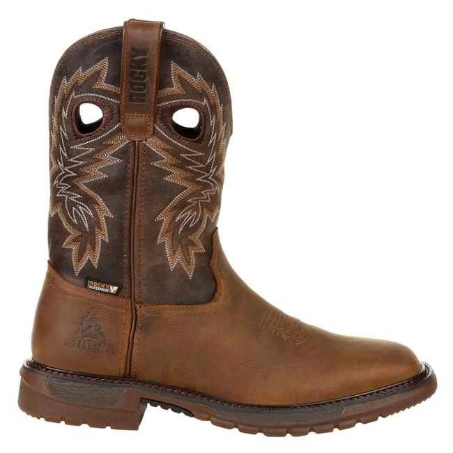 Men's Rocky Original Ride FLX Western Waterproof Boots - Image 7