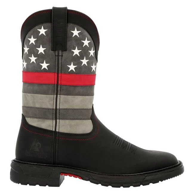 Men's Rocky Red Line Western Boots - Image 7
