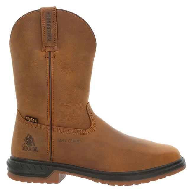 Men's Rocky Worksmart Western Met Guard Composite Toe Waterproof Boots - Image 7