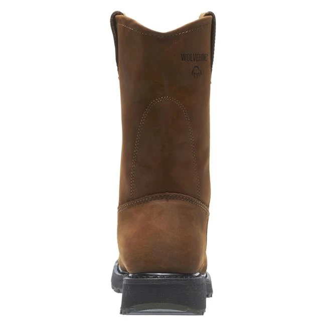 Men's Wolverine 10" Leather Wellington Steel Toe Boots - Image 8