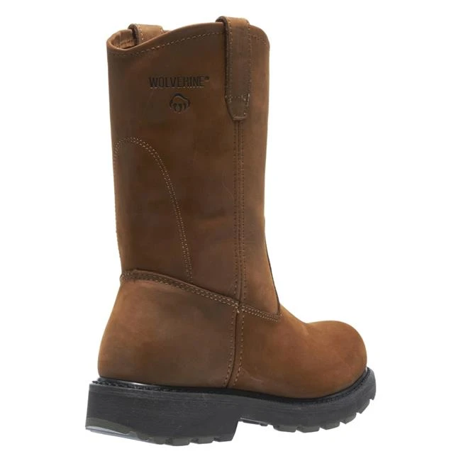 Men's Wolverine 10" Leather Wellington Steel Toe Boots - Image 9