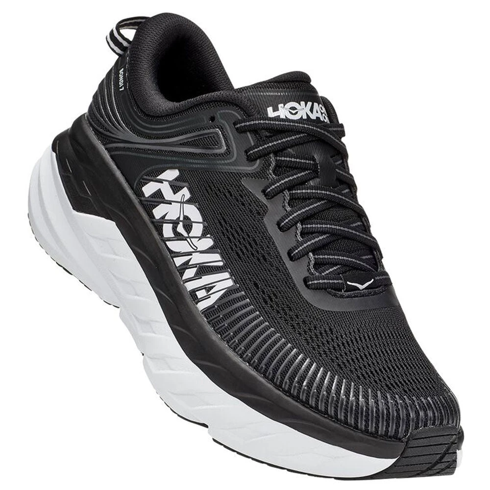 Hoka One One Hoka Bondi 7 Sneaker Black/White (Men's) - Image 2