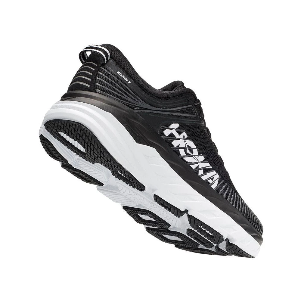 Hoka One One Hoka Bondi 7 Sneaker Black/White (Men's) - Image 4