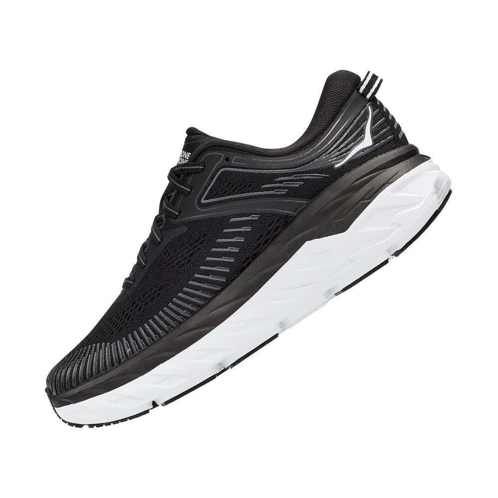 Hoka One One Hoka Bondi 7 Sneaker Black/White (Men's) - Image 5