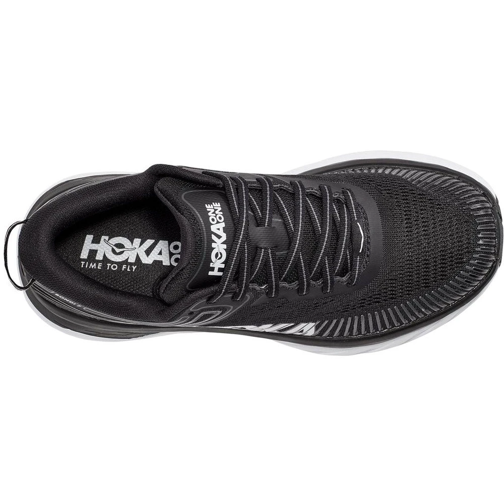 Hoka One One Hoka Bondi 7 Sneaker Black/White (Men's) - Image 6