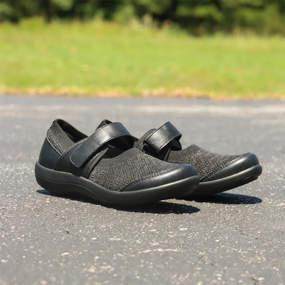 Alegria Dinamo Mary Jane Shoe Black Multi (Women's) - Image 3