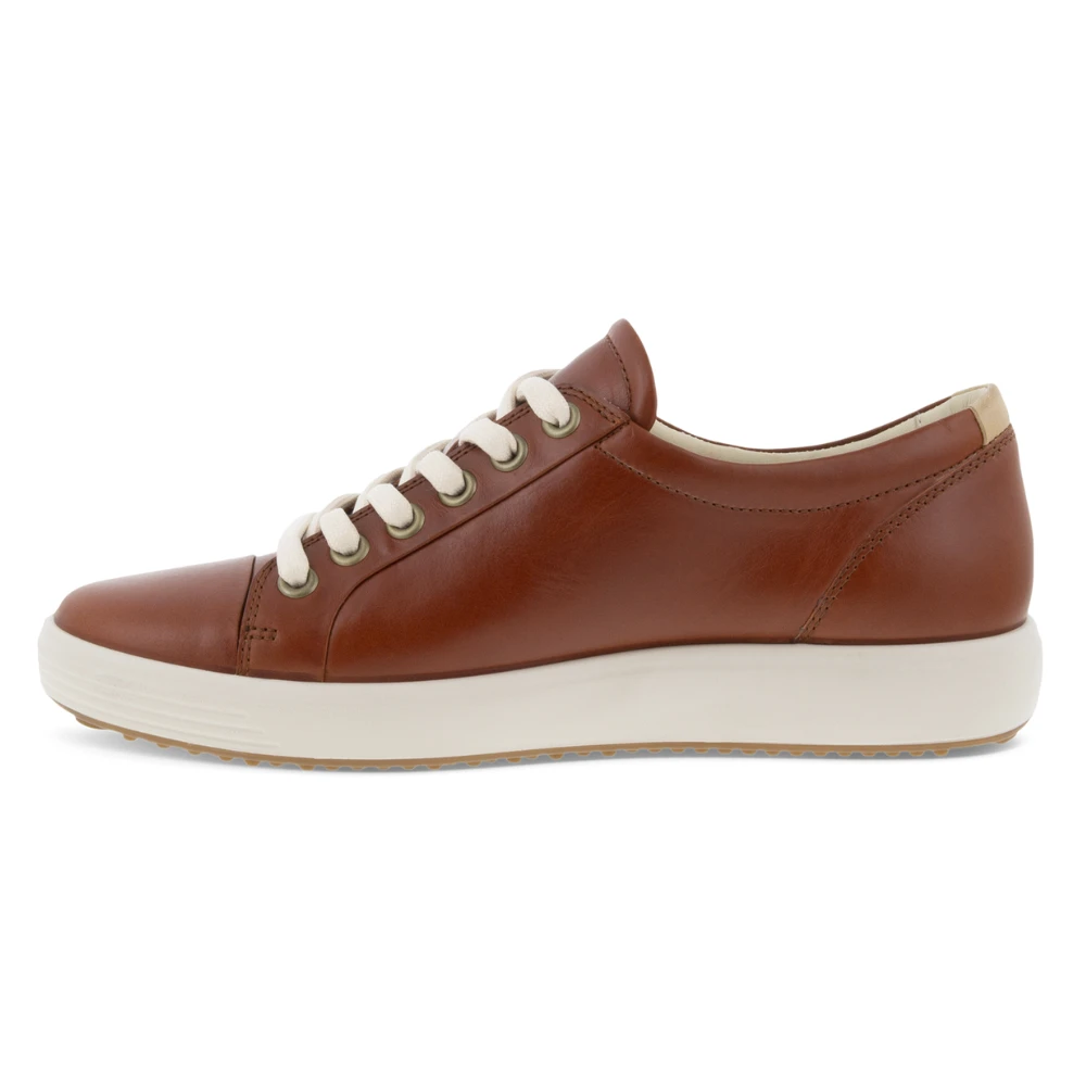 Ecco Soft 7 Cognac Leather Sneaker (Women's) - Image 3