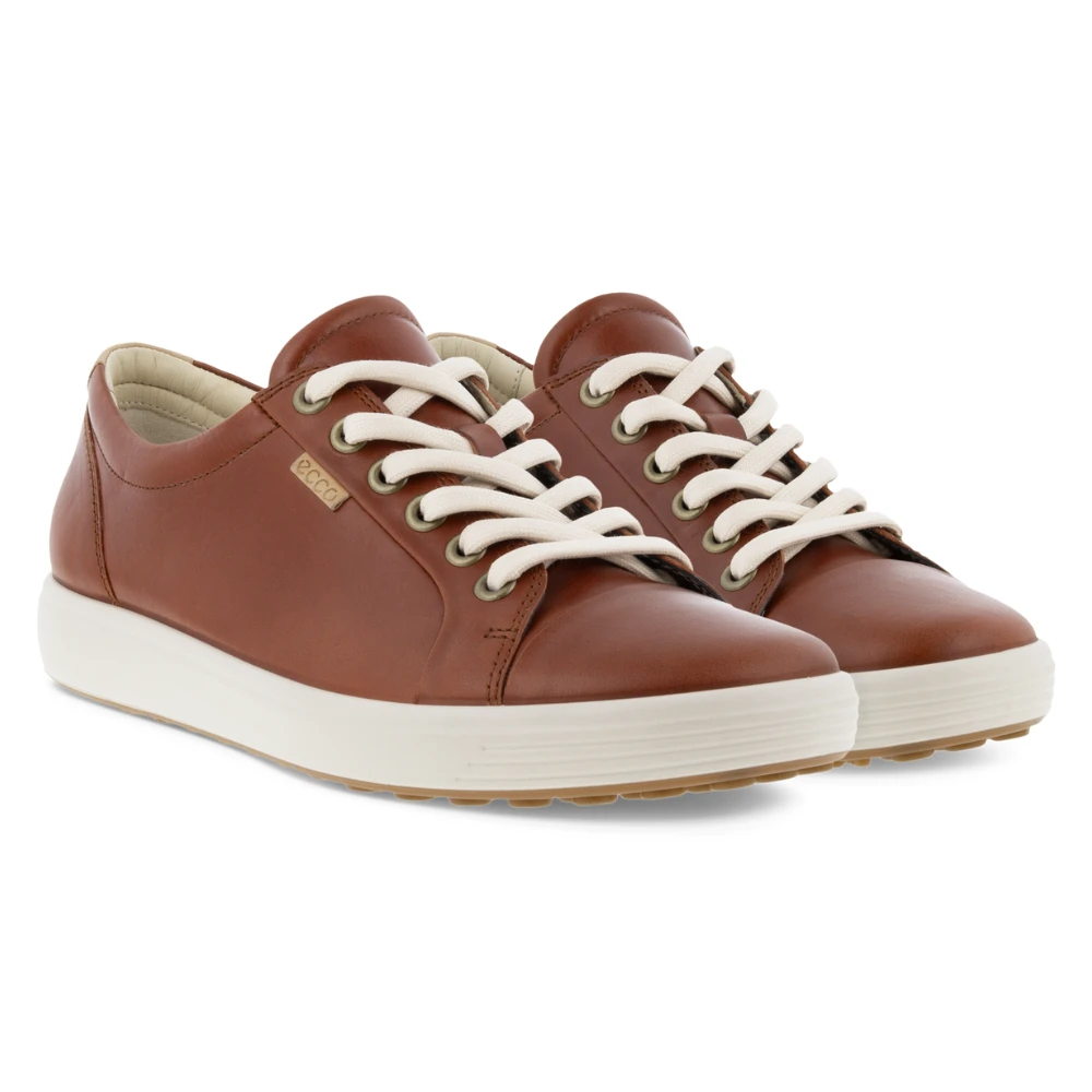 Ecco Soft 7 Cognac Leather Sneaker (Women's) - Image 7
