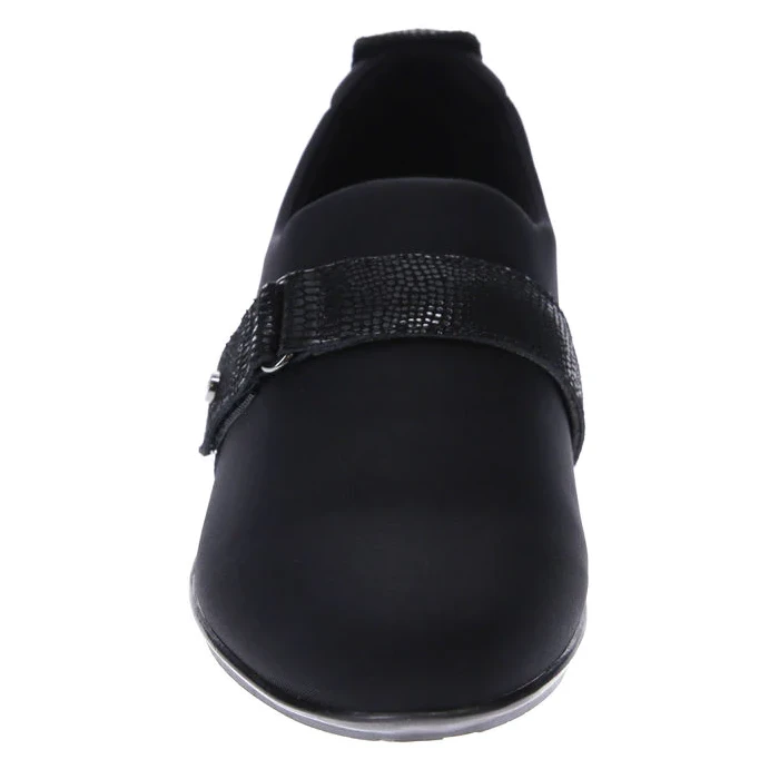 Revere Genoa Black Stretch Loafer (Women's) - Image 5
