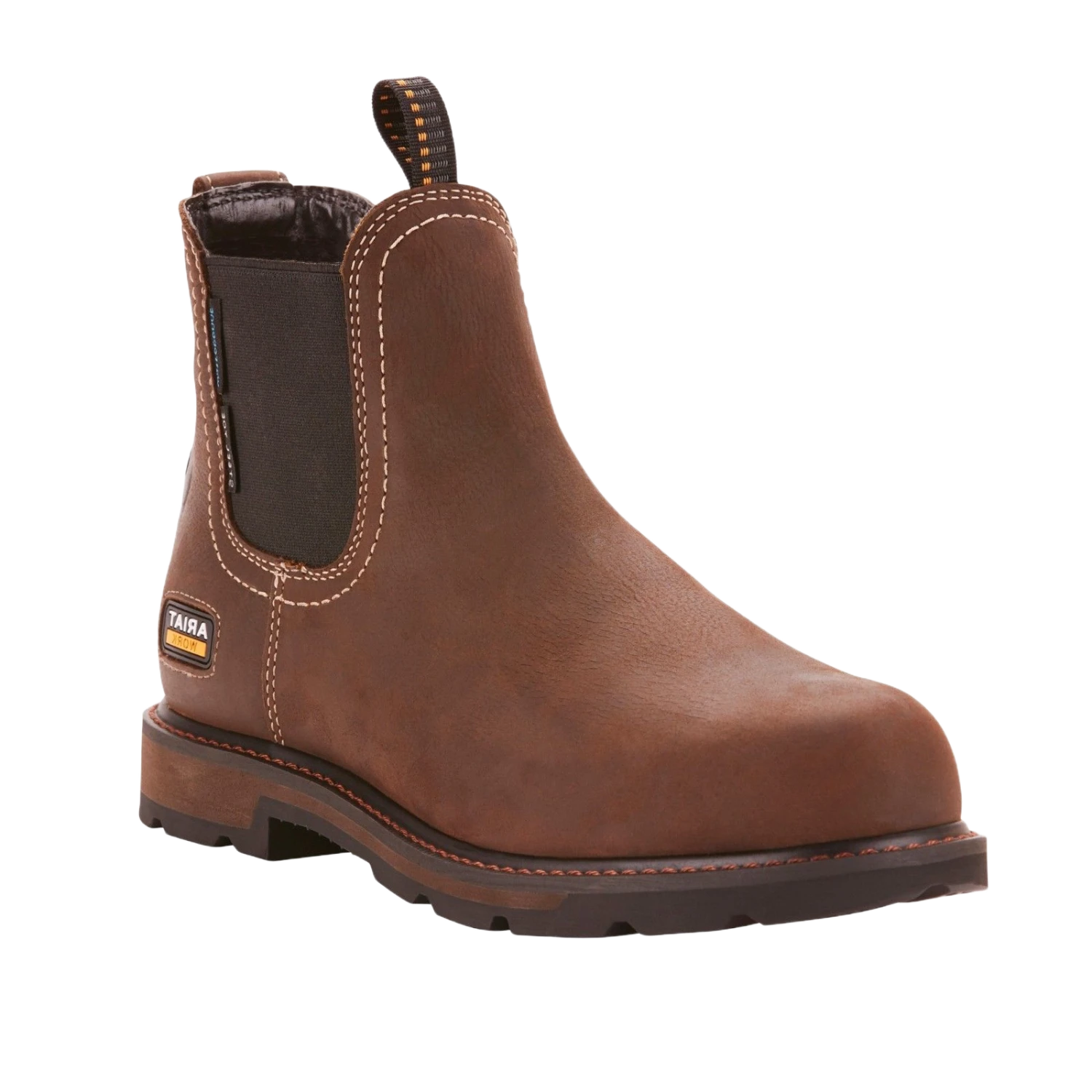 Ariat® Men's Groundbreaker Chelsea H20 Steel Toe Brown Boots 10024983
