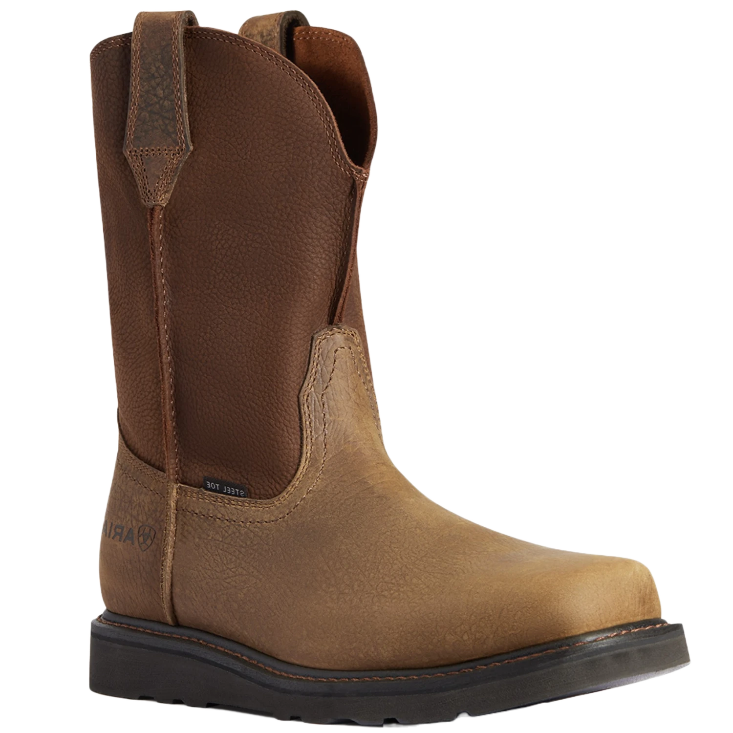 Ariat Men's Rambler Work Edge Earth Brown Square Steel Toe Boots 10035882