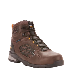 Ariat Men's Rebar Flex 6" H2O Dark Brown Composite Toe Work Boots 10025006
