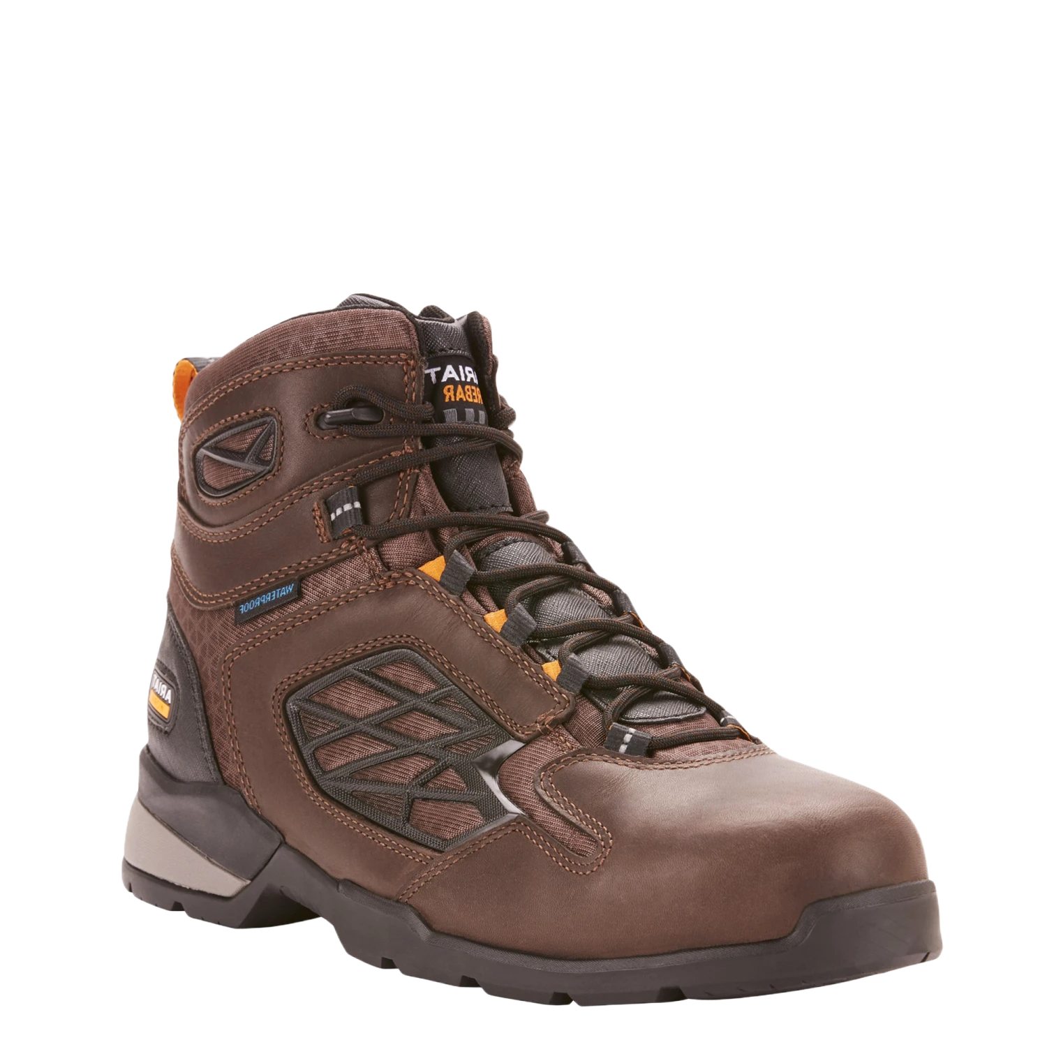 Ariat Men's Rebar Flex 6" H2O Dark Brown Composite Toe Work Boots 10025006