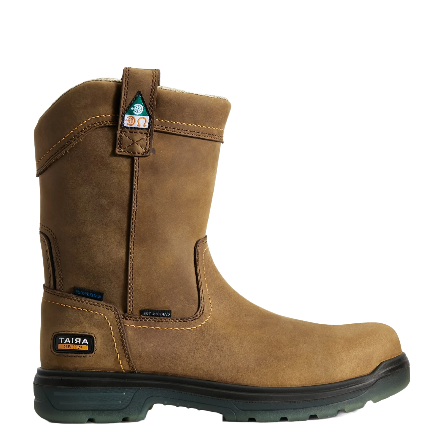 Ariat Men's Turbo Pull On Aged Bark Brown Work Boot 10029138 - Image 2