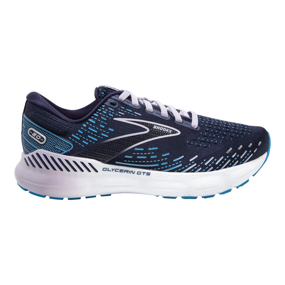 Brooks Glycerin GTS 20 Peacoat/Ocean/Pastel Lilac (Women's) - Image 2