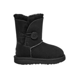 UGG BLACK BAILEY BUTTON II KIDS
