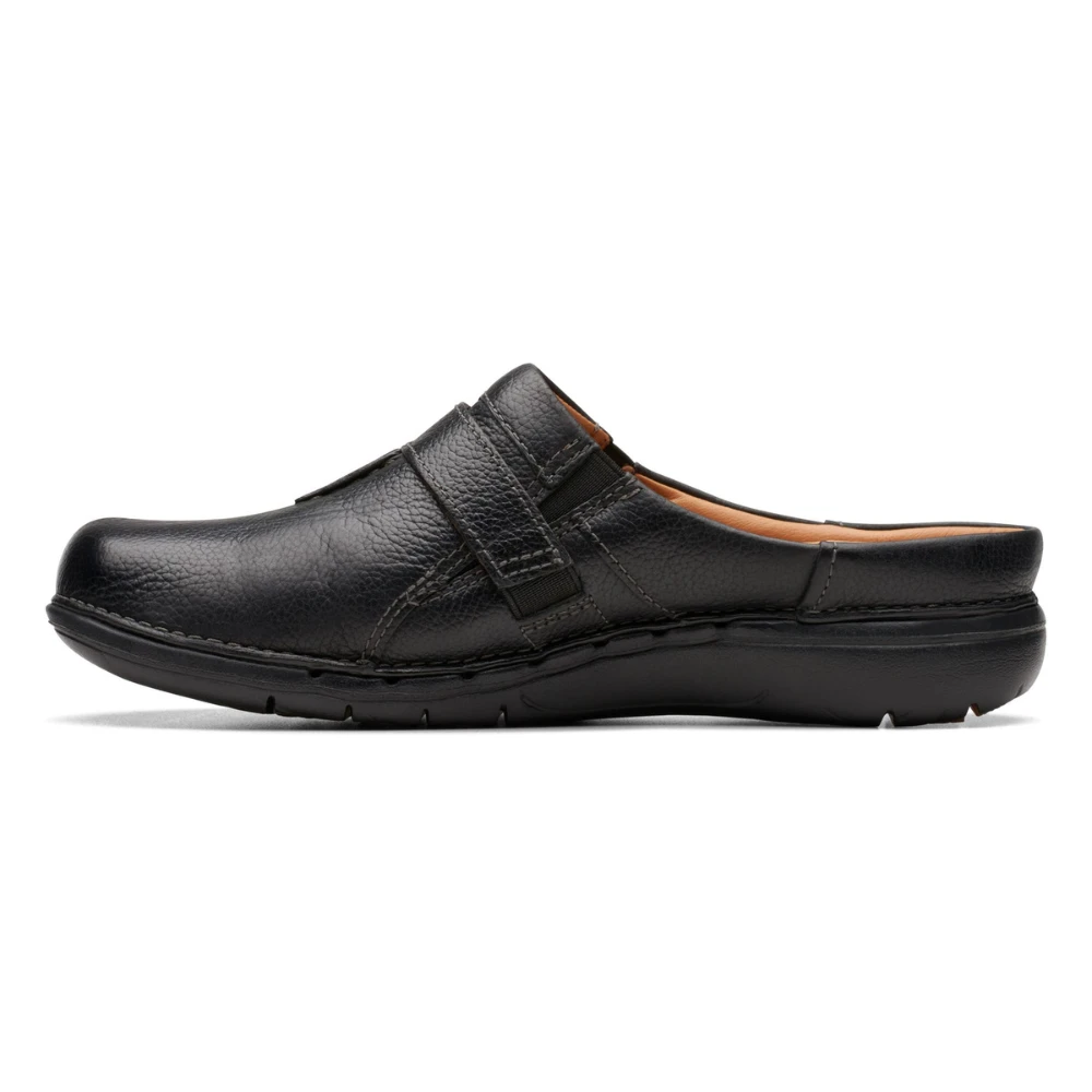 Clarks Un Loop Ease Black Leather Mule (Women's) - Image 4