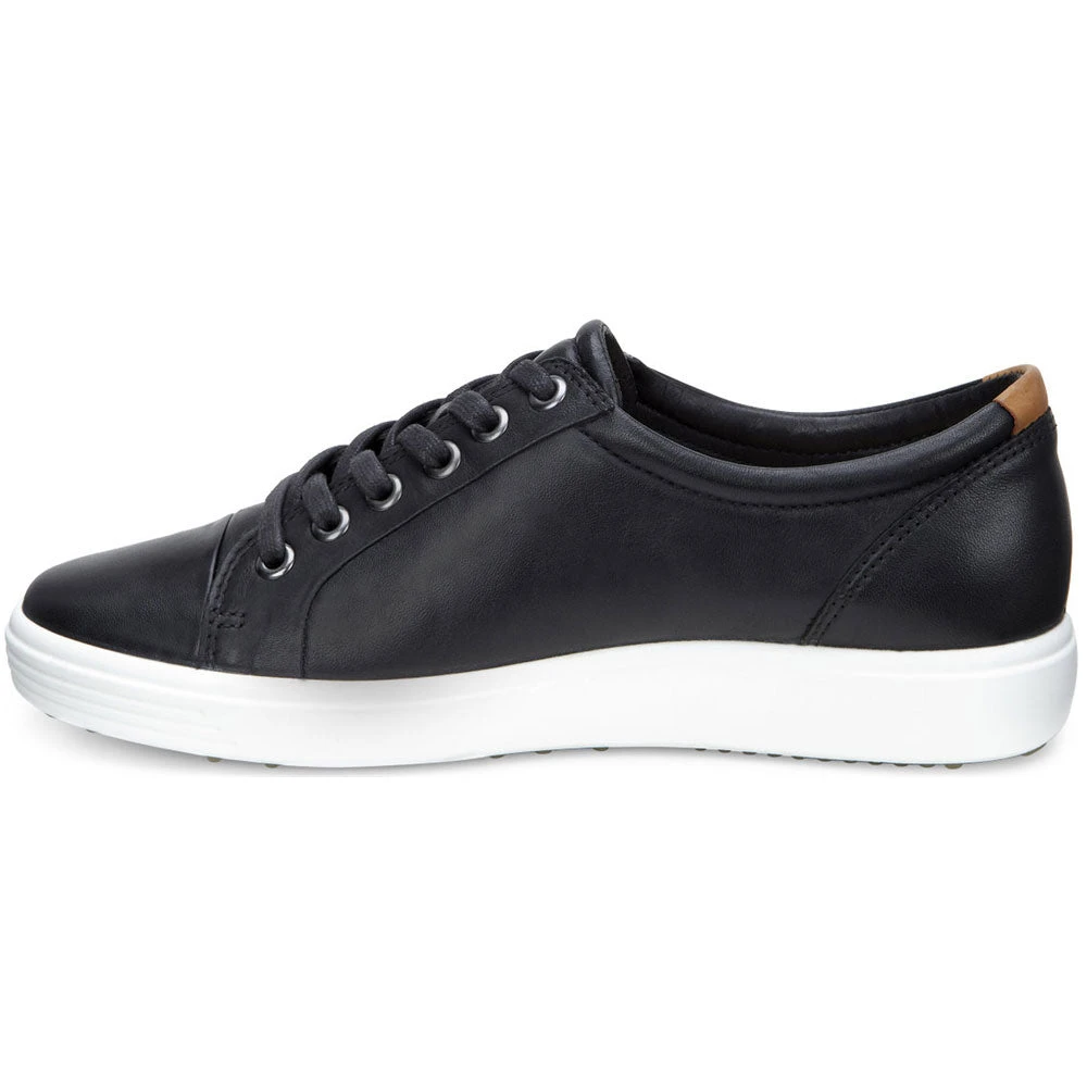 Ecco Soft 7 Black Leather Sneaker (Women's) - Image 2