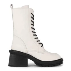 JEFFREY CAMPBELL ANNEXED WHITE BOOTS
