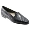 Trotters Liz Black Woven Leather (Women's)