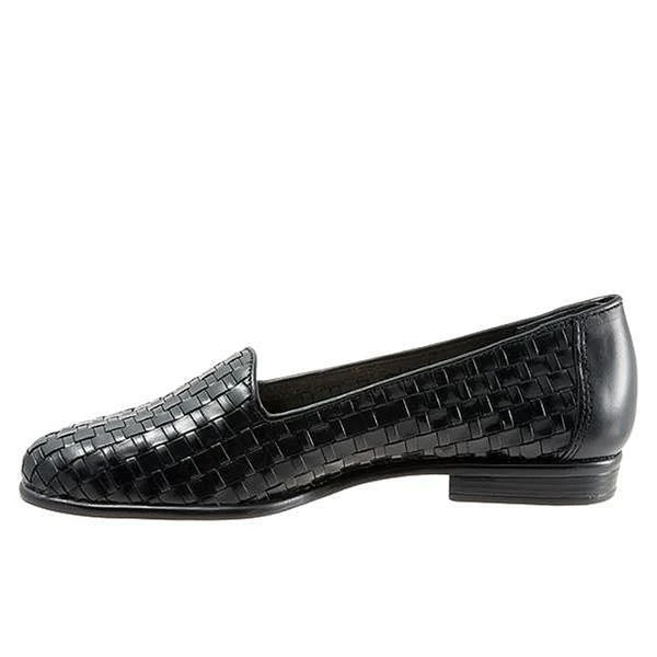 Trotters Liz Black Woven Leather (Women's) - Image 2