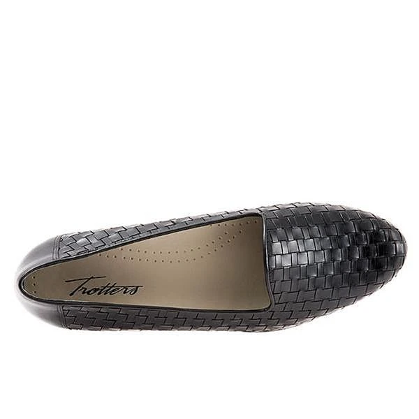 Trotters Liz Black Woven Leather (Women's) - Image 4