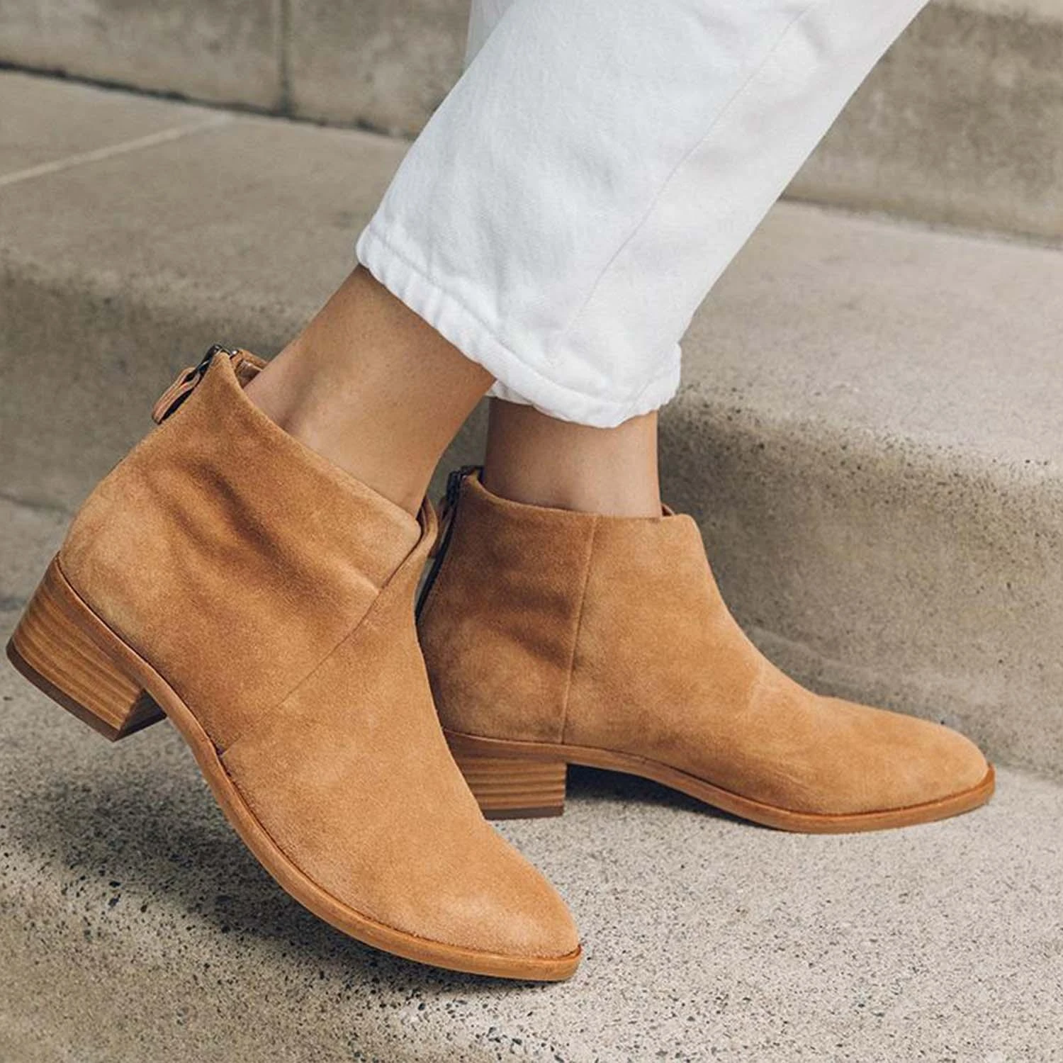 SOLUDOS VENETIAN BOOTIE TAN SUEDE