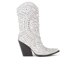 JEFFREY CAMPBELL STUDLEY WHITE SILVER