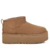 UGG ULTRA MINI CAMEL PLATFORM BOOTS